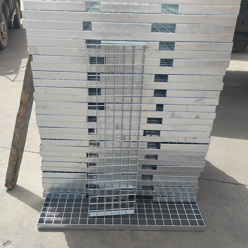 galvanized steel grating stair tread