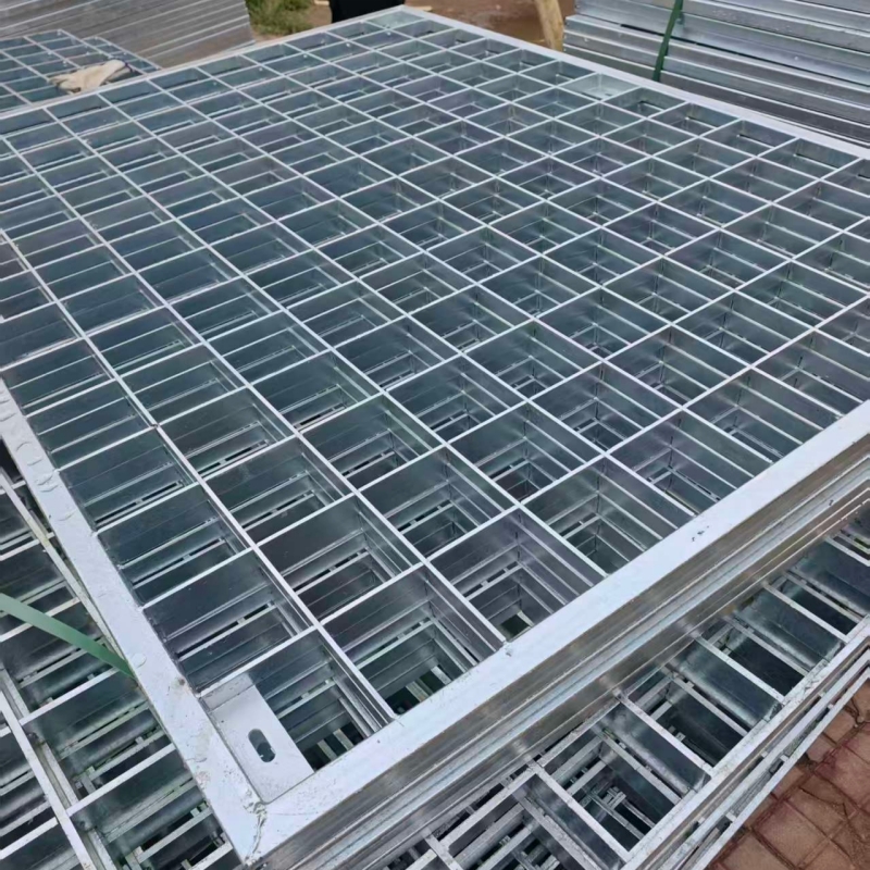 decorative press locked steel grating facade design