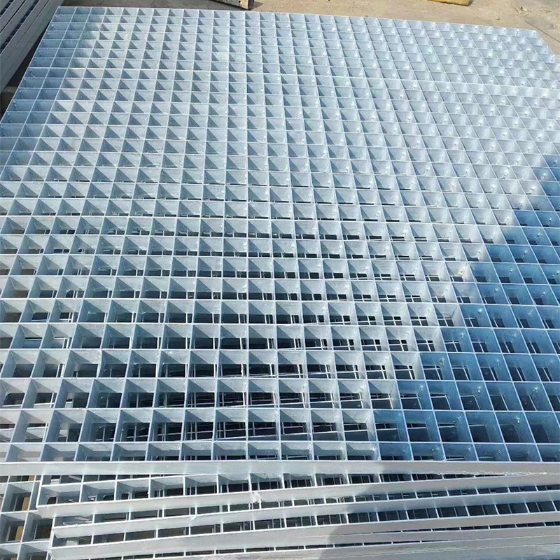 press locked grating structure flat bar connection