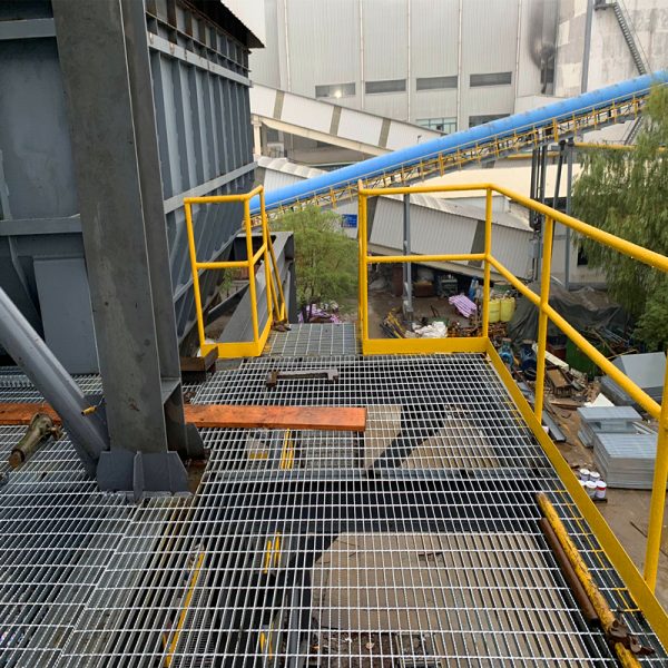 steel bar grating industrial platform walkway application