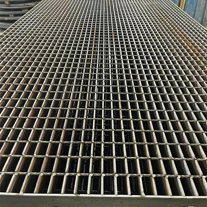 heavy duty welded steel grating platform load bearing