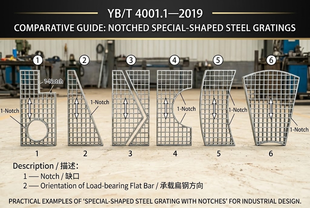 steel grating open area calculation diagram with spacing measurement