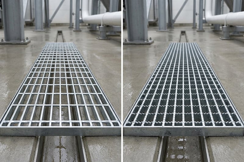 Plain vs Serrated Steel Bar Grating for Wet Industrial Areas