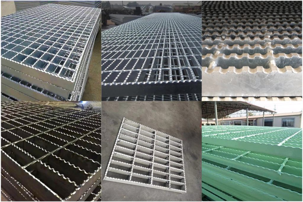 custom serrated steel bar grating