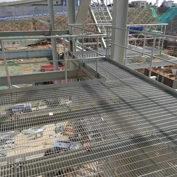 industrial platform galvanized grating installation