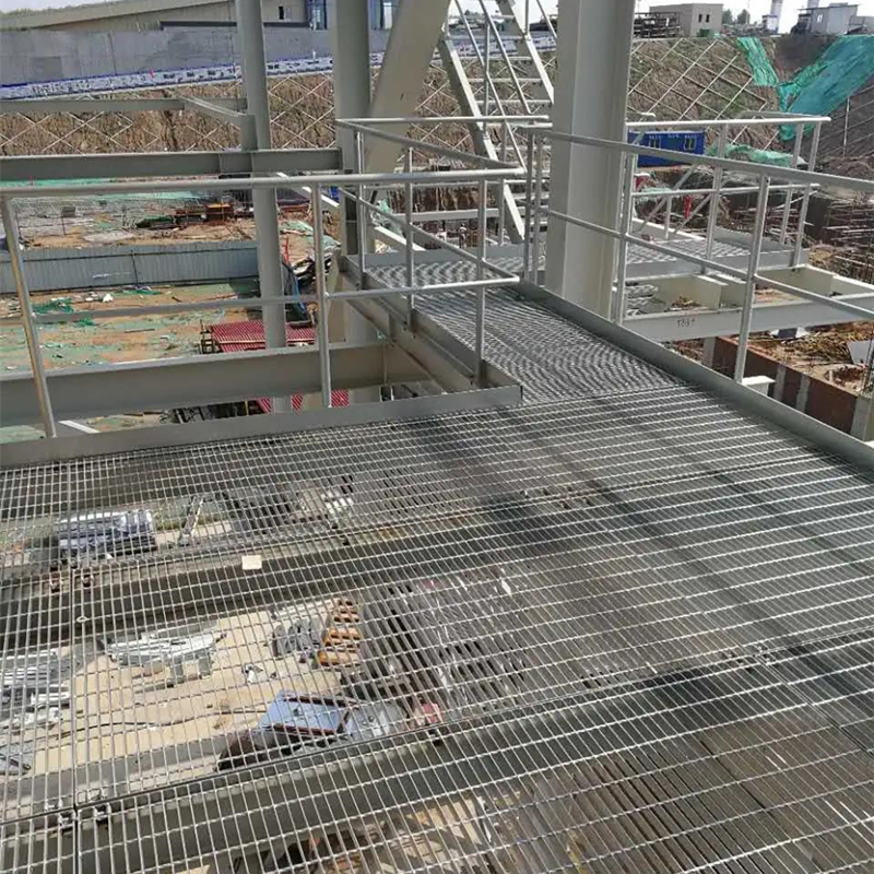 industrial platform galvanized grating installation
